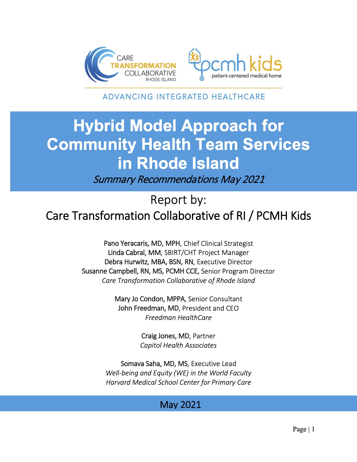 Care Transformation Collaborative Rhode Island